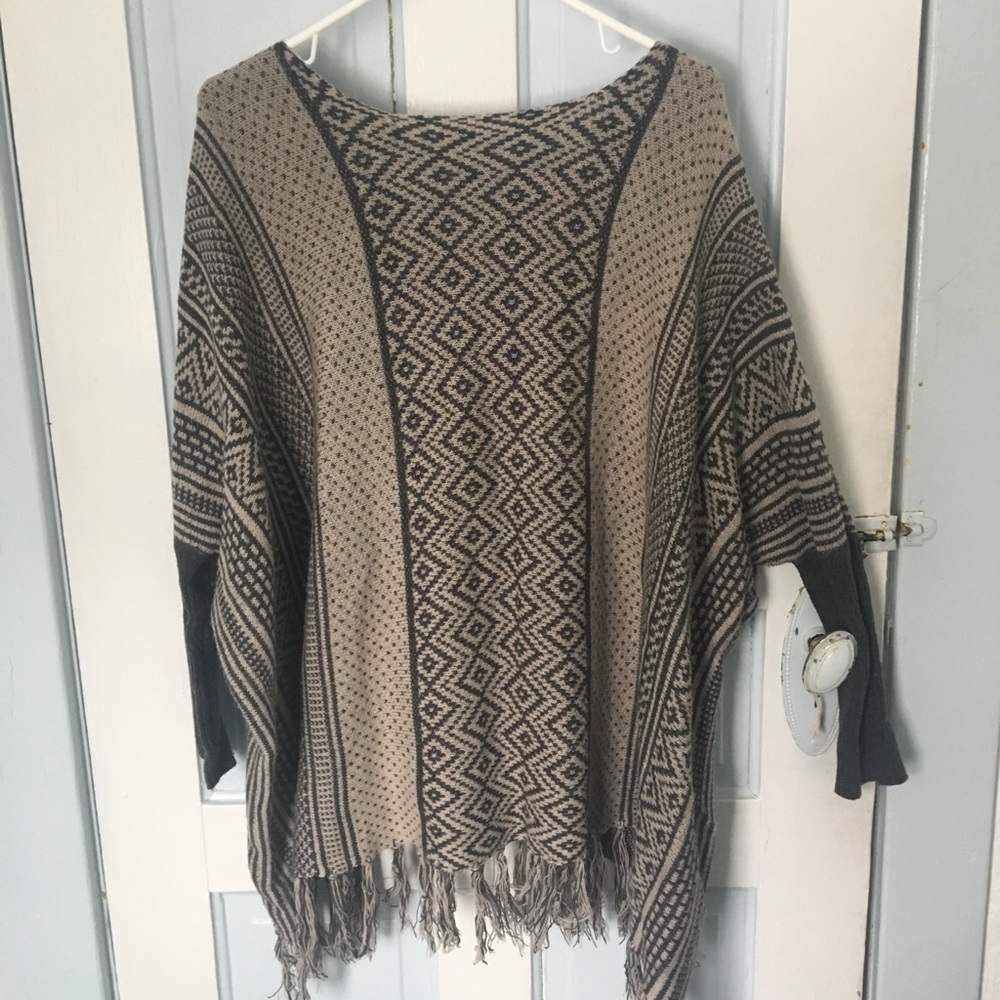 Multicolored poncho- Jason maxwell